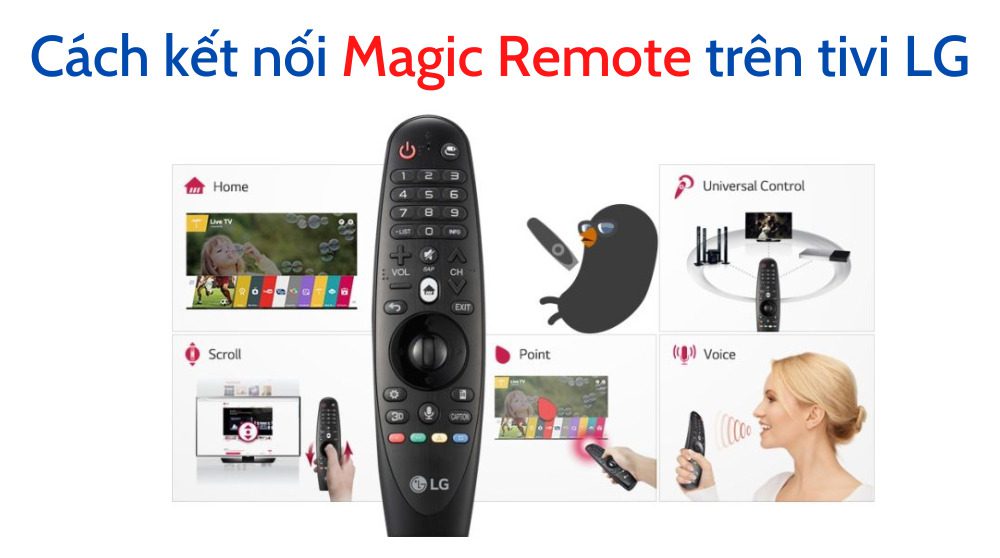 Cách kết nối remote thông minh LG